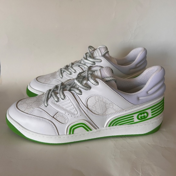 GUCCI Demetra Basket "GG" Canvas Logo Sneakers Size 10.5 (US) NIB #698785 - Picture 7 of 15